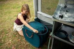 Quechua, 3 Compartment 80 L Camping Recycling Bin