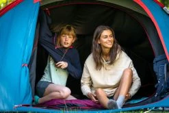 Quechua 2 Seconds XL Fresh & Black, Waterproof Pop Up Camping Tent, 3 Person Hiking Clothing