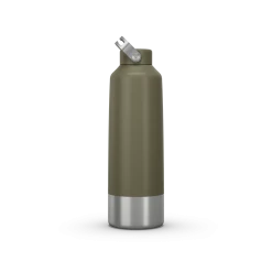 Quechua MH100, 1.5 L Stainless Steel Screw Cap Hiking Flask