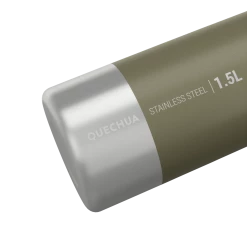 Quechua MH100, 1.5 L Stainless Steel Screw Cap Hiking Flask