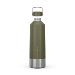 Quechua MH100, 1.5 L Stainless Steel Screw Cap Hiking Flask