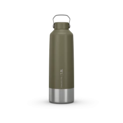 Quechua MH100, 1.5 L Stainless Steel Screw Cap Hiking Flask