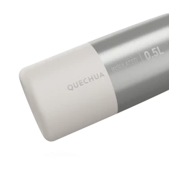 Quechua MH500, Stainless Steel Double Wall Isothermal Hiking Water Bottle, 17oz Hiking Clothing