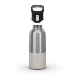 Quechua MH500, Stainless Steel Double Wall Isothermal Hiking Water Bottle, 17oz Hiking Clothing
