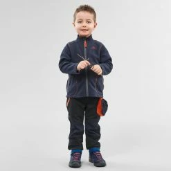Hiking Clothing Quechua MH150, Hiking And Skiing Fleece Jacket, Kids'