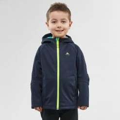 Hiking Clothing Quechua MH550, Softshell Hiking Jacket, Kids'