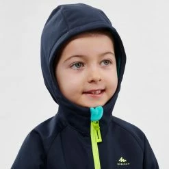 Hiking Clothing Quechua MH550, Softshell Hiking Jacket, Kids'