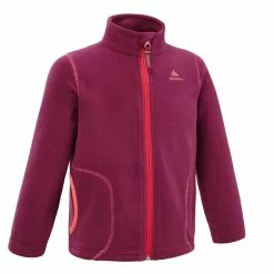Hiking Clothing Quechua MH150, Hiking And Skiing Fleece Jacket, Kids'
