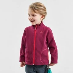 Hiking Clothing Quechua MH150, Hiking And Skiing Fleece Jacket, Kids'