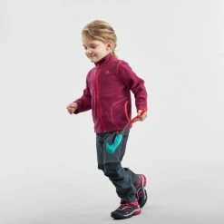 Hiking Clothing Quechua MH150, Hiking And Skiing Fleece Jacket, Kids'