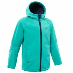 Hiking Clothing Quechua MH550, Softshell Hiking Jacket, Kids'