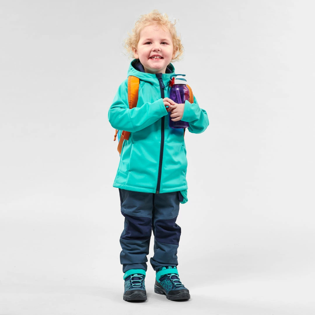 Hiking Clothing Quechua MH550, Softshell Hiking Jacket, Kids'