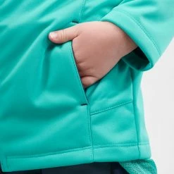 Hiking Clothing Quechua MH550, Softshell Hiking Jacket, Kids'