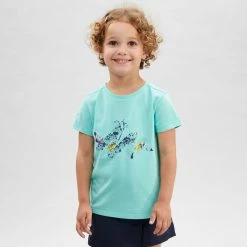 Hiking Clothing Quechua MH100, Hiking T-Shirt, Kids'