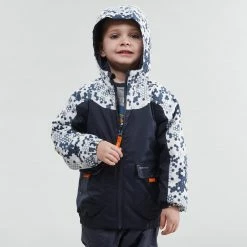 Quechua SH100 Warm, Reversible Waterproof Winter Hiking Jacket, Kids’