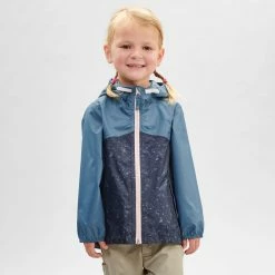 Quechua MH150, Waterproof Hiking Jacket, Kids' Hiking Clothing