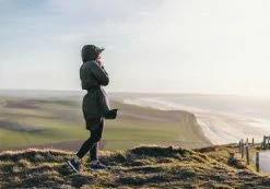 Quechua Hiking Clothing Waterproof Longline Raincoat, Women's