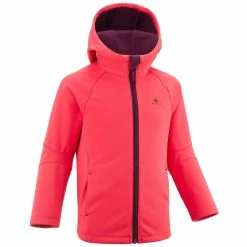 Hiking Clothing Quechua MH550, Softshell Hiking Jacket, Kids'