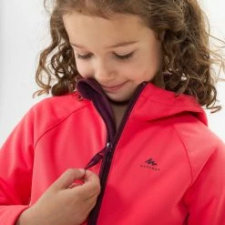 Hiking Clothing Quechua MH550, Softshell Hiking Jacket, Kids'