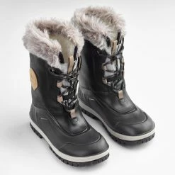 Quechua X-Warm SH500, Leather Snow Hiking Boots, Kids'