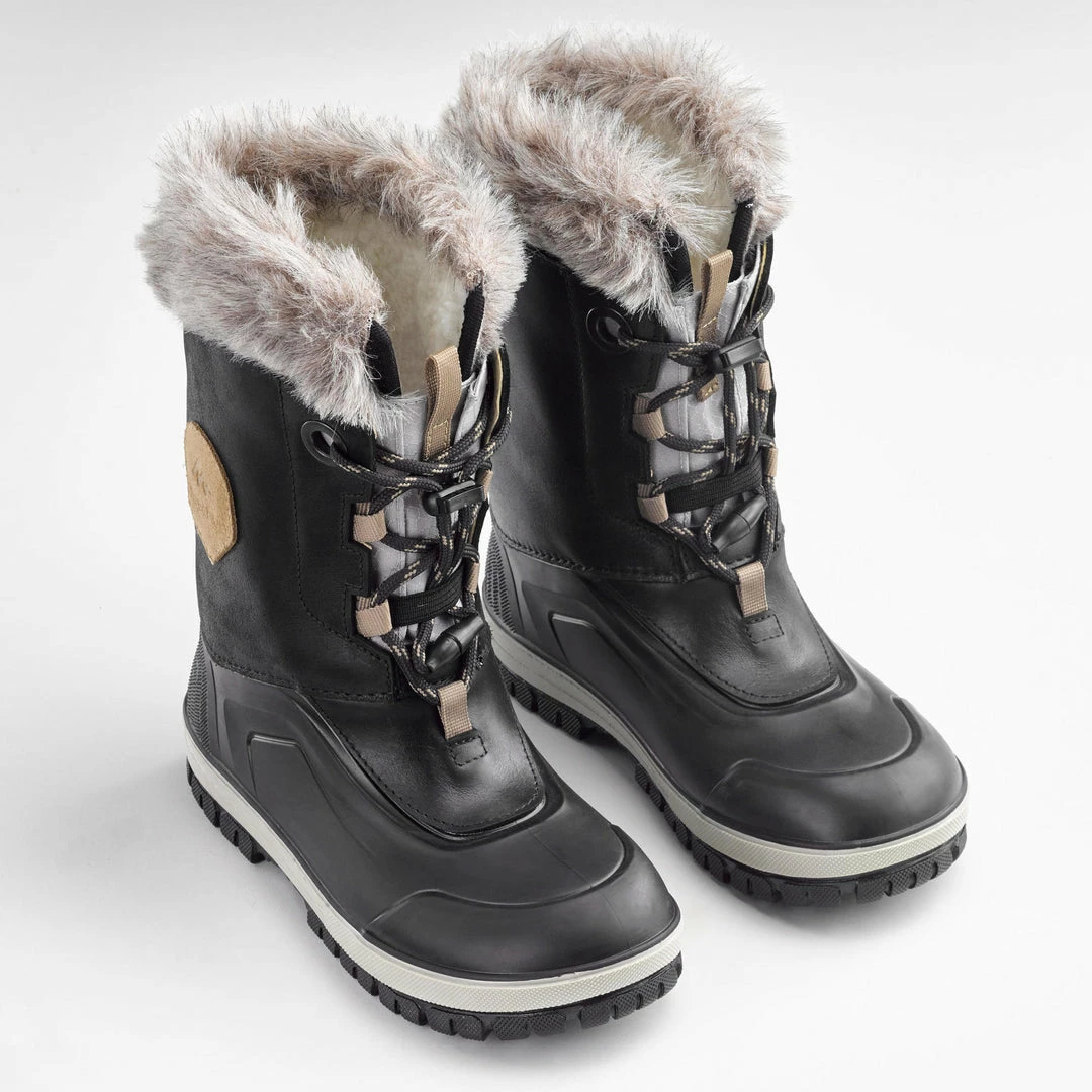 Quechua X-Warm SH500, Leather Snow Hiking Boots, Kids'