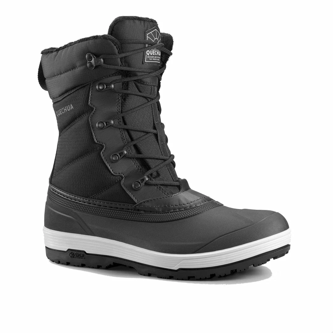 Quechua Hiking Clothing SH500 X-Warm, Waterproof Lace-Up Snow Hiking Boots, Men’s