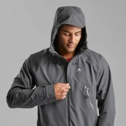 Hiking Clothing Quechua MH500, Lightweight Waterproof Rain Jacket, Men's