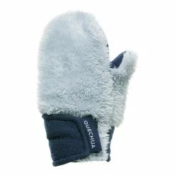Quechua SH100, Fleece Hiking Mittens, Kids’ Hiking Clothing