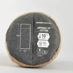 Quechua Arpenaz, 50° Cotton Camping Sleeping Bag