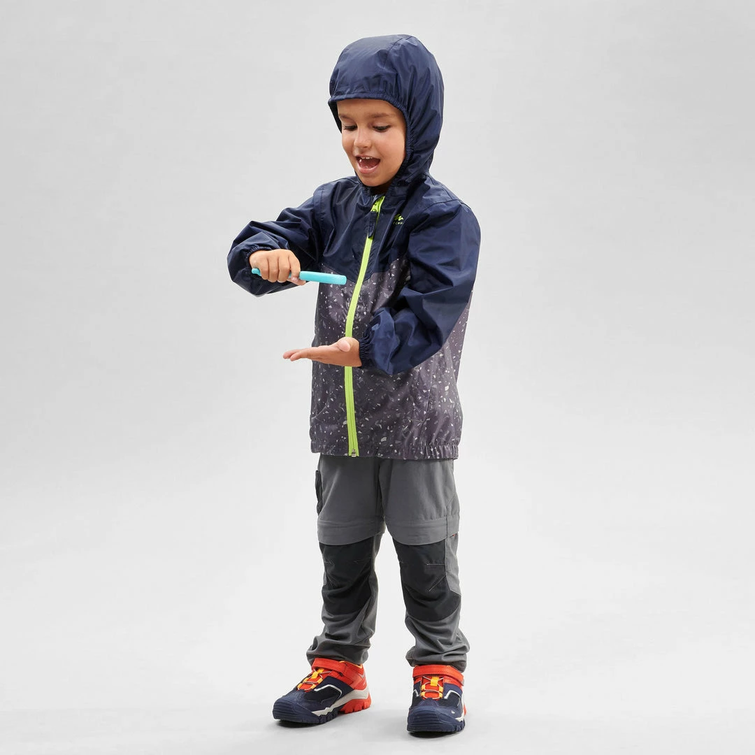Quechua MH150, Waterproof Hiking Jacket, Kids' Hiking Clothing