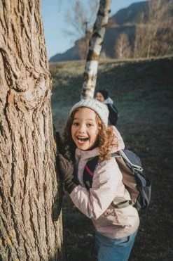 Quechua Girls' Hiking Jacket Hike 100 Warm Waterproof - Coral Hiking Clothing