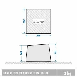 Quechua Air Seconds, Inflatable Waterproof Camping Living Room, 6 Person