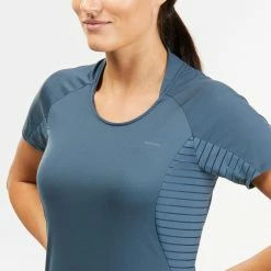 Hiking Clothing Quechua MH500, Short-Sleeved Hiking T-Shirt, Women's