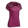Hiking Clothing Forclaz Trek 500, Merino Wool Hiking T-Shirt, Women's