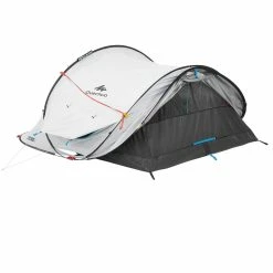 Hiking Clothing Quechua 2 Second Fresh & Black, Waterproof Pop Up Camping Tent, 3 Person