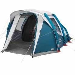 Quechua Fresh & Black Air Seconds, Inflatable Waterproof Family Camping Tent, 4 Person