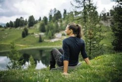 Forclaz Trek 500, Long Sleeve Merino Wool Backpacking T-Shirt, Women's Hiking Clothing