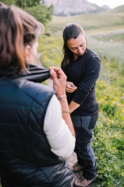 Forclaz Trek 500, Long Sleeve Merino Wool Zip Backpacking T-Shirt, Women’s Hiking Clothing