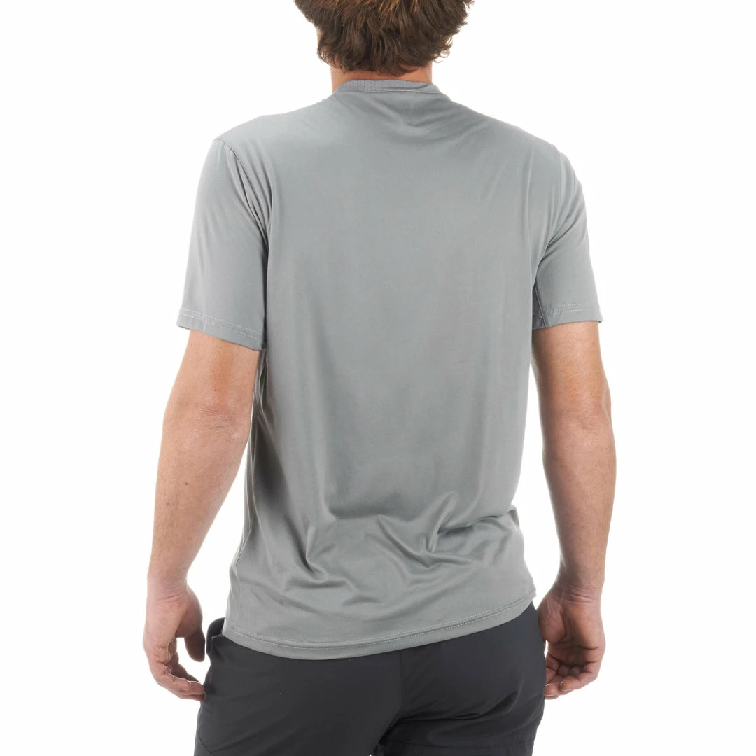 Quechua Hiking Clothing Men's Tech FRESH 50 Long-Sleeved Hiking T-Shirt Orange