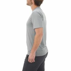 Quechua Hiking Clothing Men's Tech FRESH 50 Long-Sleeved Hiking T-Shirt Orange