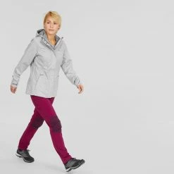 Hiking Clothing Quechua MH100, Hiking Rain Jacket, Women’s