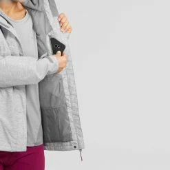 Hiking Clothing Quechua MH100, Hiking Rain Jacket, Women’s
