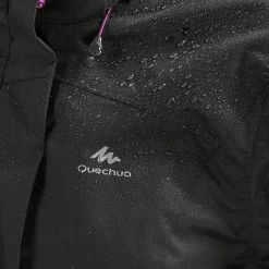 Hiking Clothing Quechua MH100, Hiking Rain Jacket, Women’s