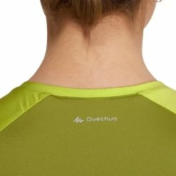 Quechua Women's Hiking Short-Sleeve T-Shirt Techfresh 100 Hiking Clothing
