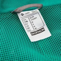 Quechua Hiking Clothing Forclaz 100 Women's Gray Rain Hiking Jacket