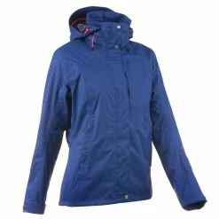 Quechua Women's Hiking Waterproof Rain Jacket Arpenaz 300 Hiking Clothing