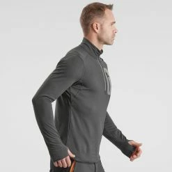 Hiking Clothing Quechua SH500, Warm Long-Sleeved Snow Hiking T-Shirt, Men's