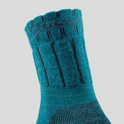 Quechua SH100, Warm Mid Hiking Socks, Kids', 2 Pairs