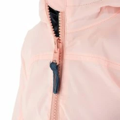 Quechua Girls' Hiking Jacket Hike 100 Warm Waterproof - Coral Hiking Clothing
