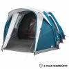 Quechua Fresh & Black Air Seconds, Inflatable Waterproof Family Camping Tent, 4 Person